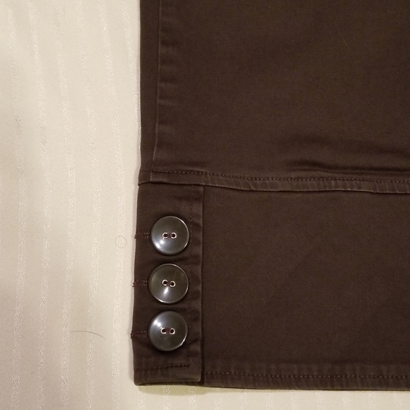 Tribella Sport Brown Capri Jeans Size 4 - Picture 3 of 6